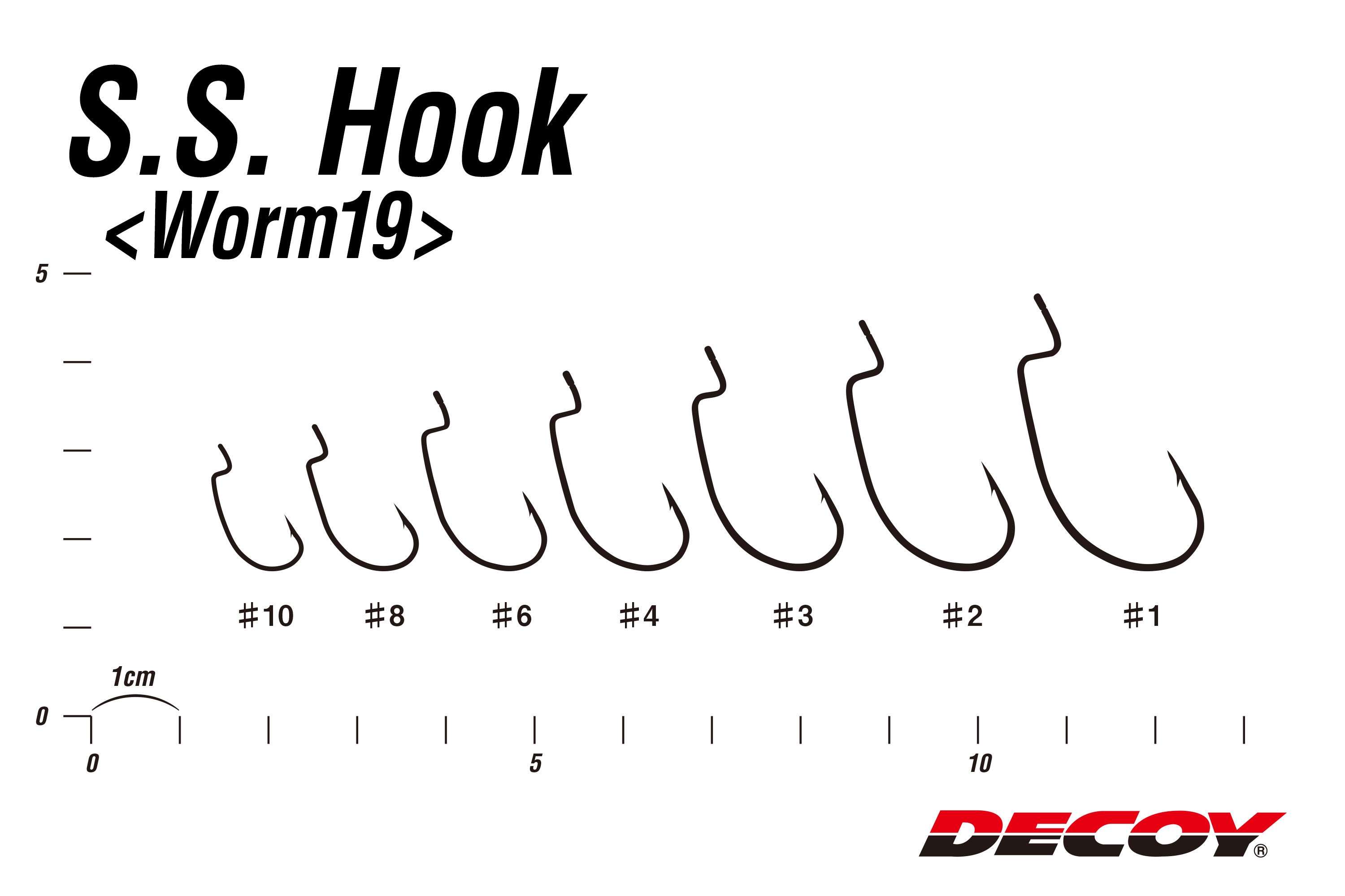 Decoy Worm 19 Finesse Offset S.S. Hook