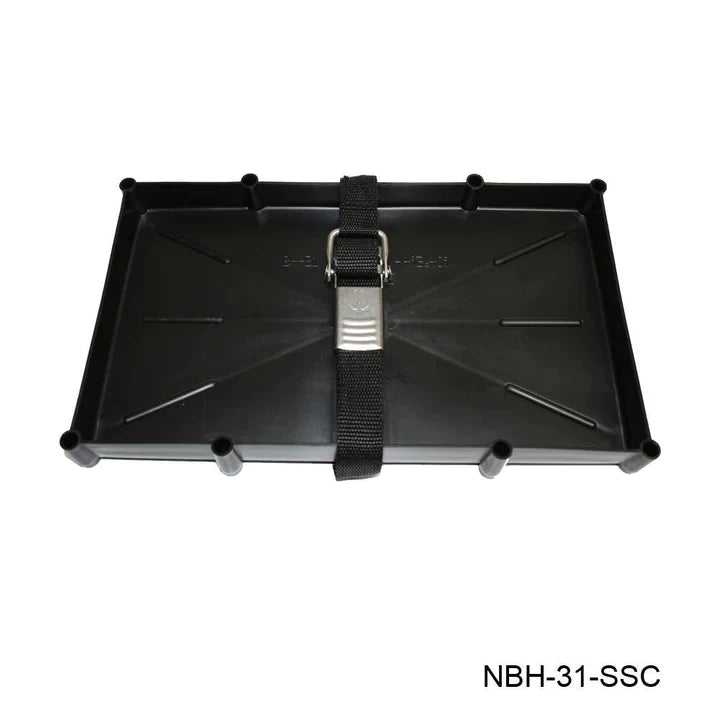 T-H Marine Battery Holder Tray with Stainless Buckle