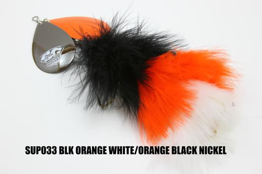 Black Orange White/ Orange Black Nickel